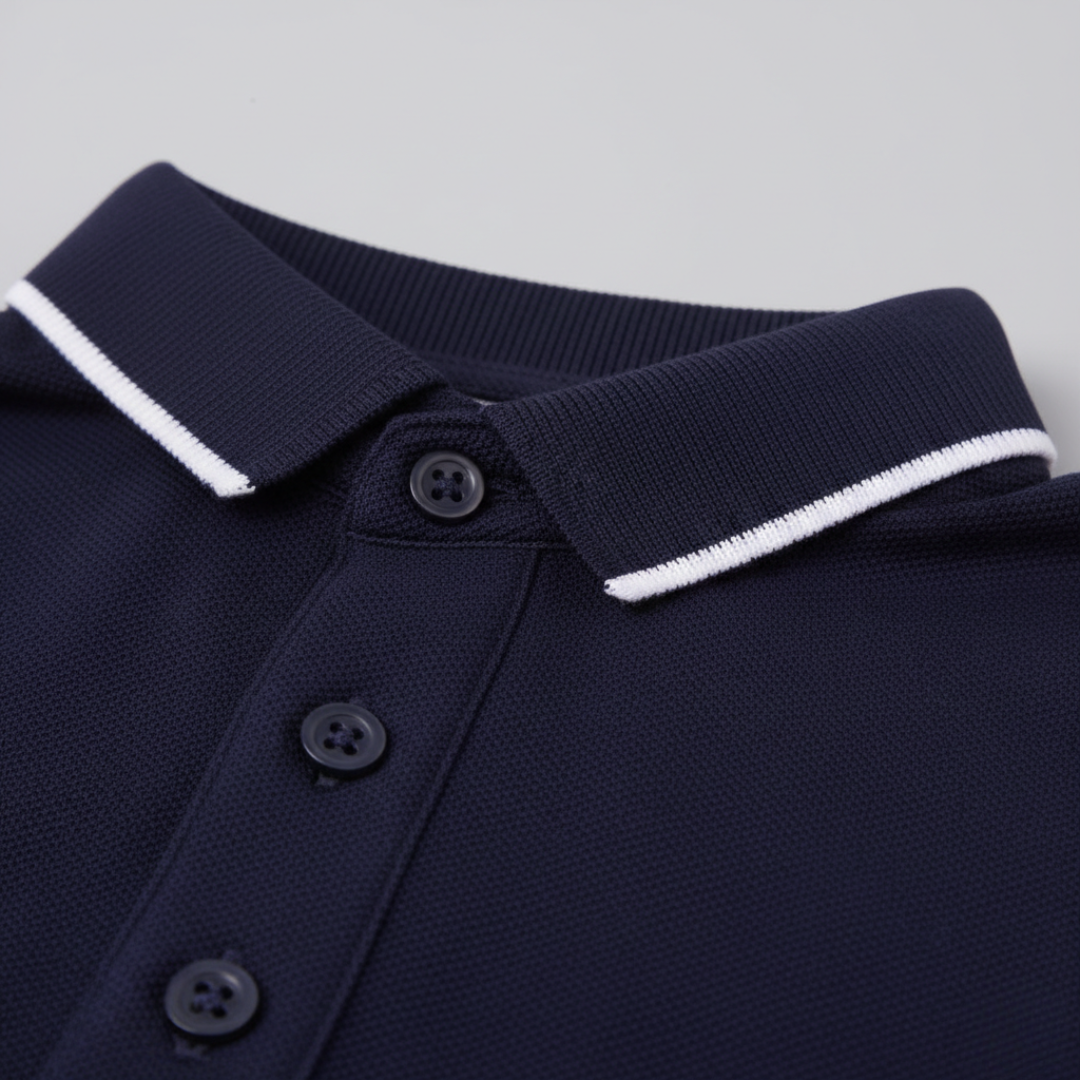 Men Tipped Short Sleeve Polo Shirt