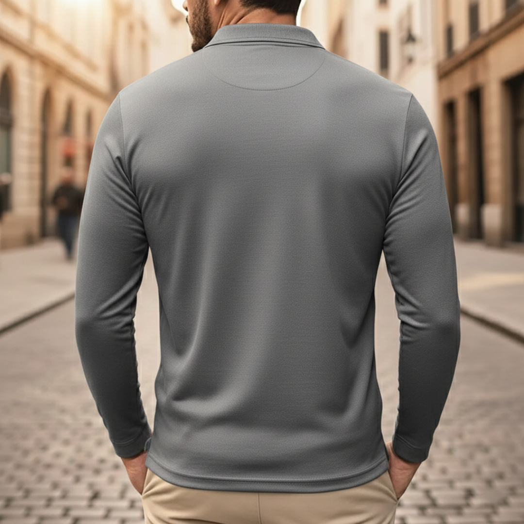 Men’s Long Sleeve Performance Polo Shirt