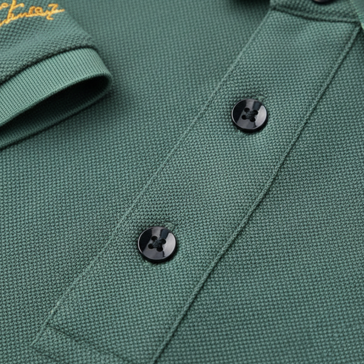 Men Embroidered Short Sleeve Polo Shirt