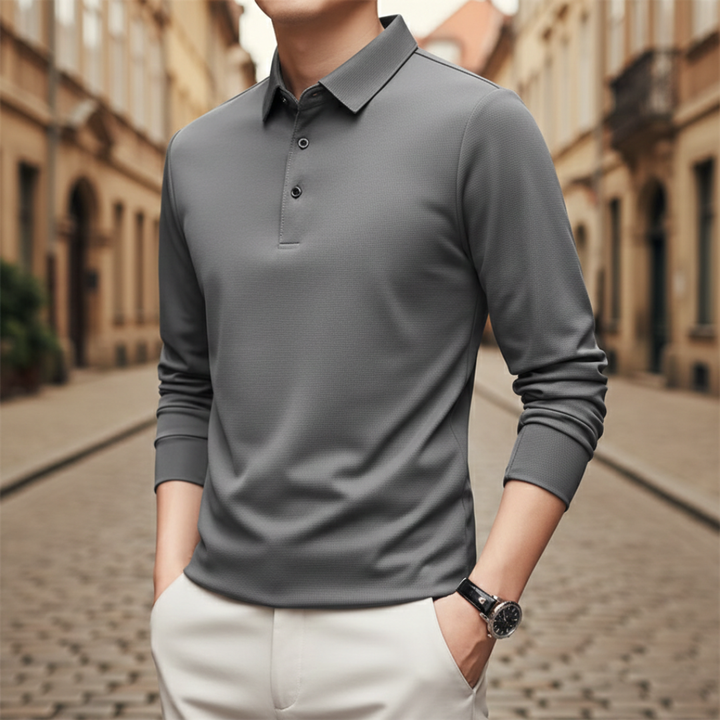 Men’s Long Sleeve Performance Polo Shirt