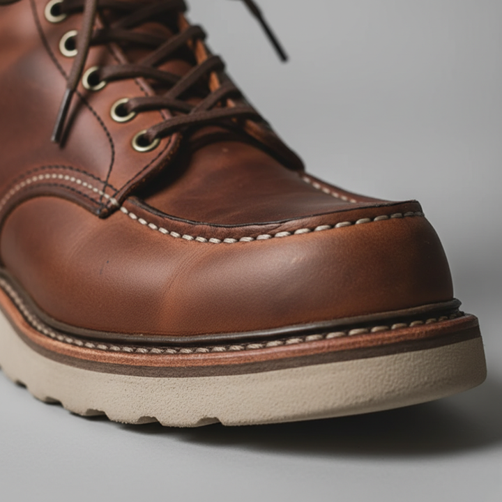 Men Synthetic Leather Orthopedic Moc Toe Boots