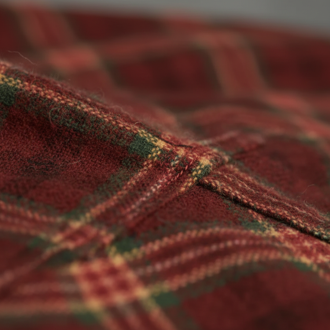 Robe longue à carreaux pour femme avec boutons sur le devant