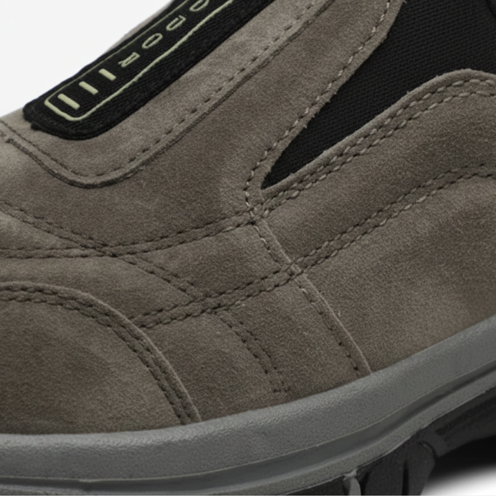 Men Orthopedic Synthetic Suede Slip On Walking Shoes