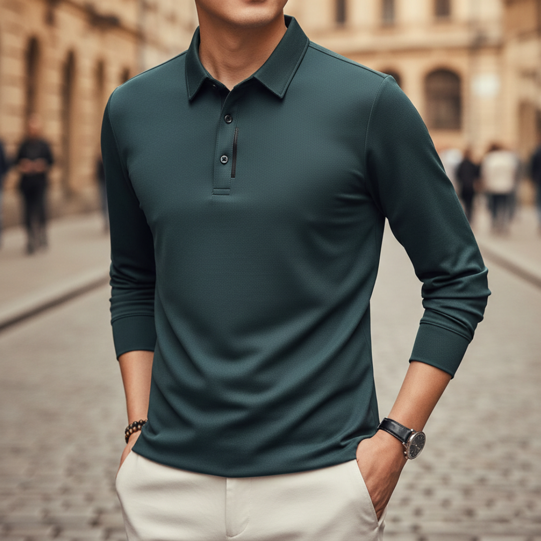 Men’s Long Sleeve Performance Polo Shirt