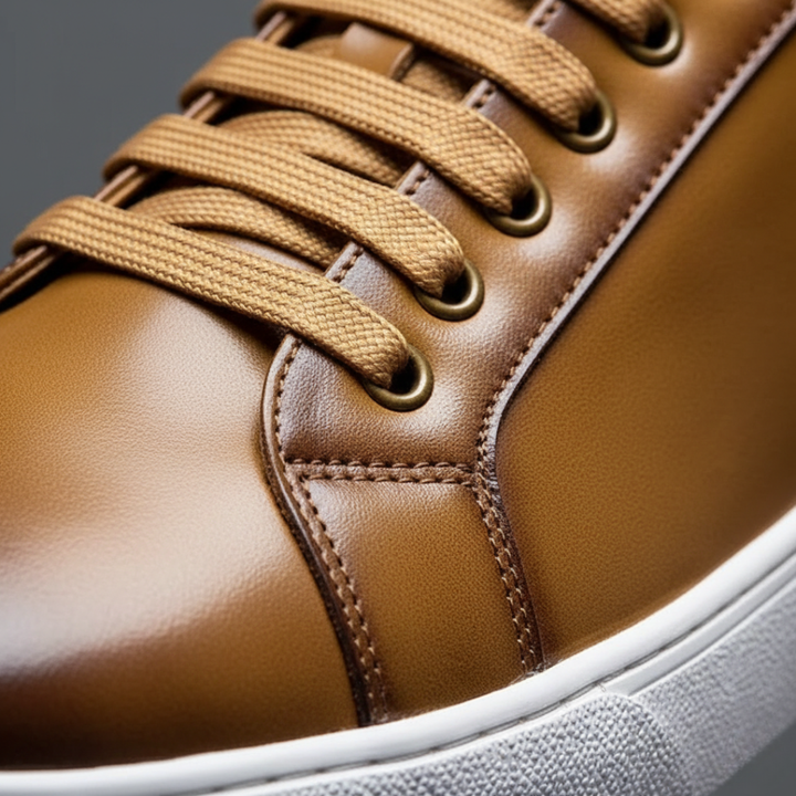 Men Orthopedic Synthetic Leather Casual Sneakers