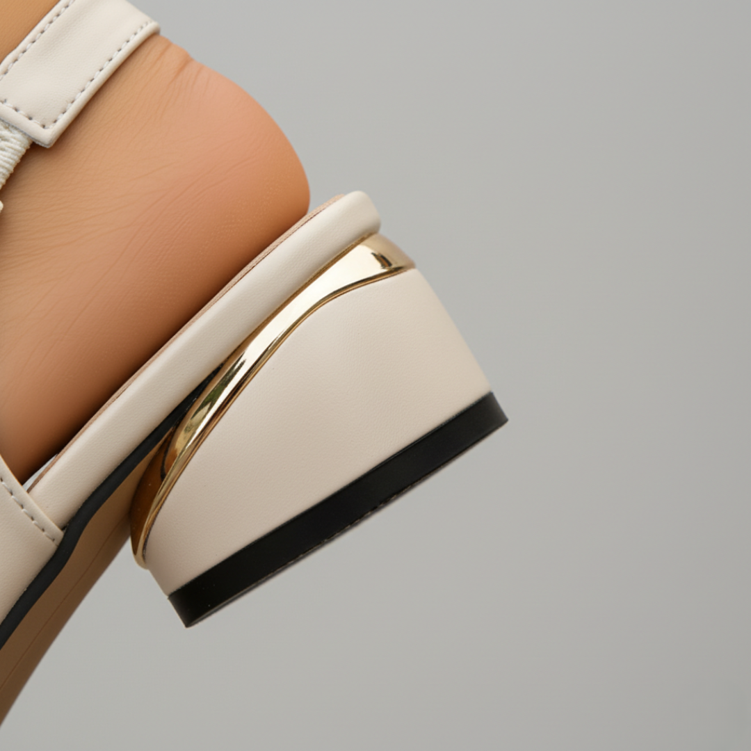 Women Synthetic Orthopedic Croc Block Heel Sandals