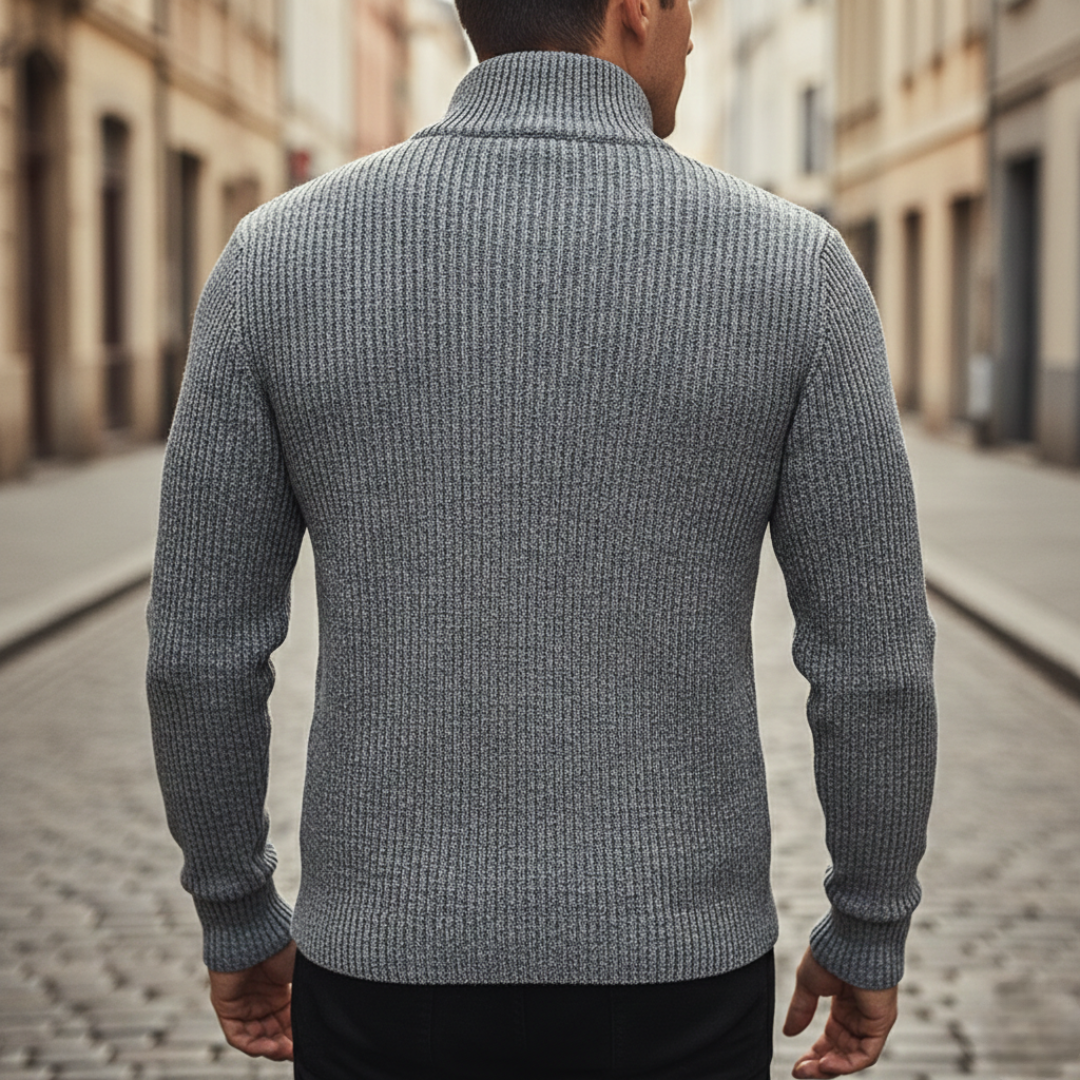 Men Quarter Zip Sweater