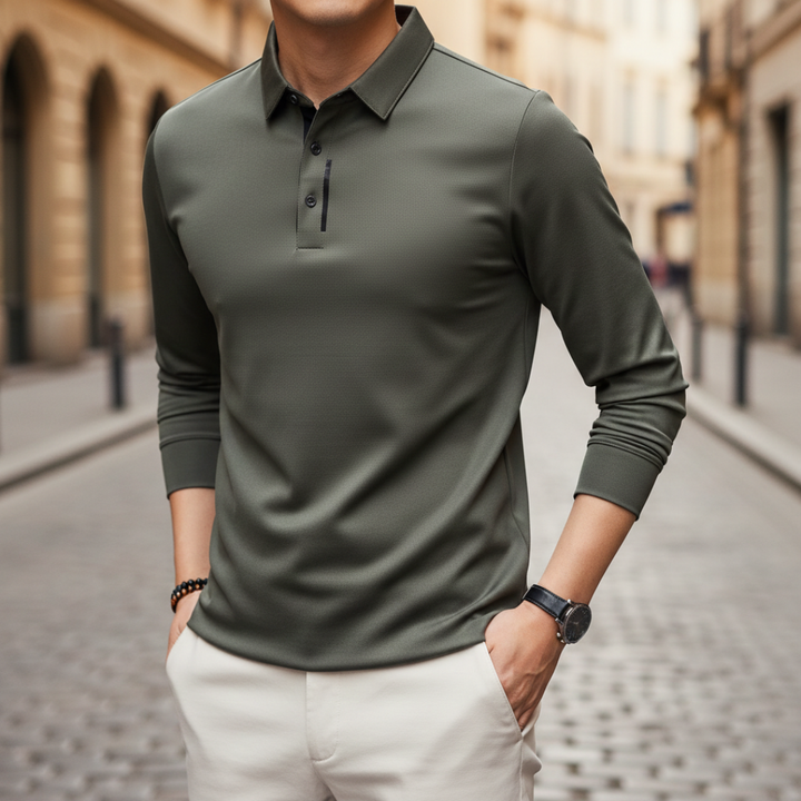 Men’s Long Sleeve Performance Polo Shirt