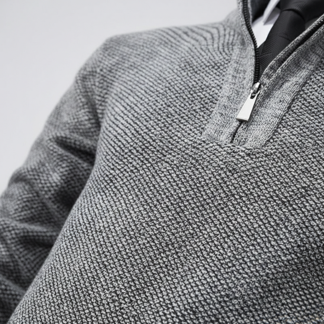 Men Quarter Zip Sweater