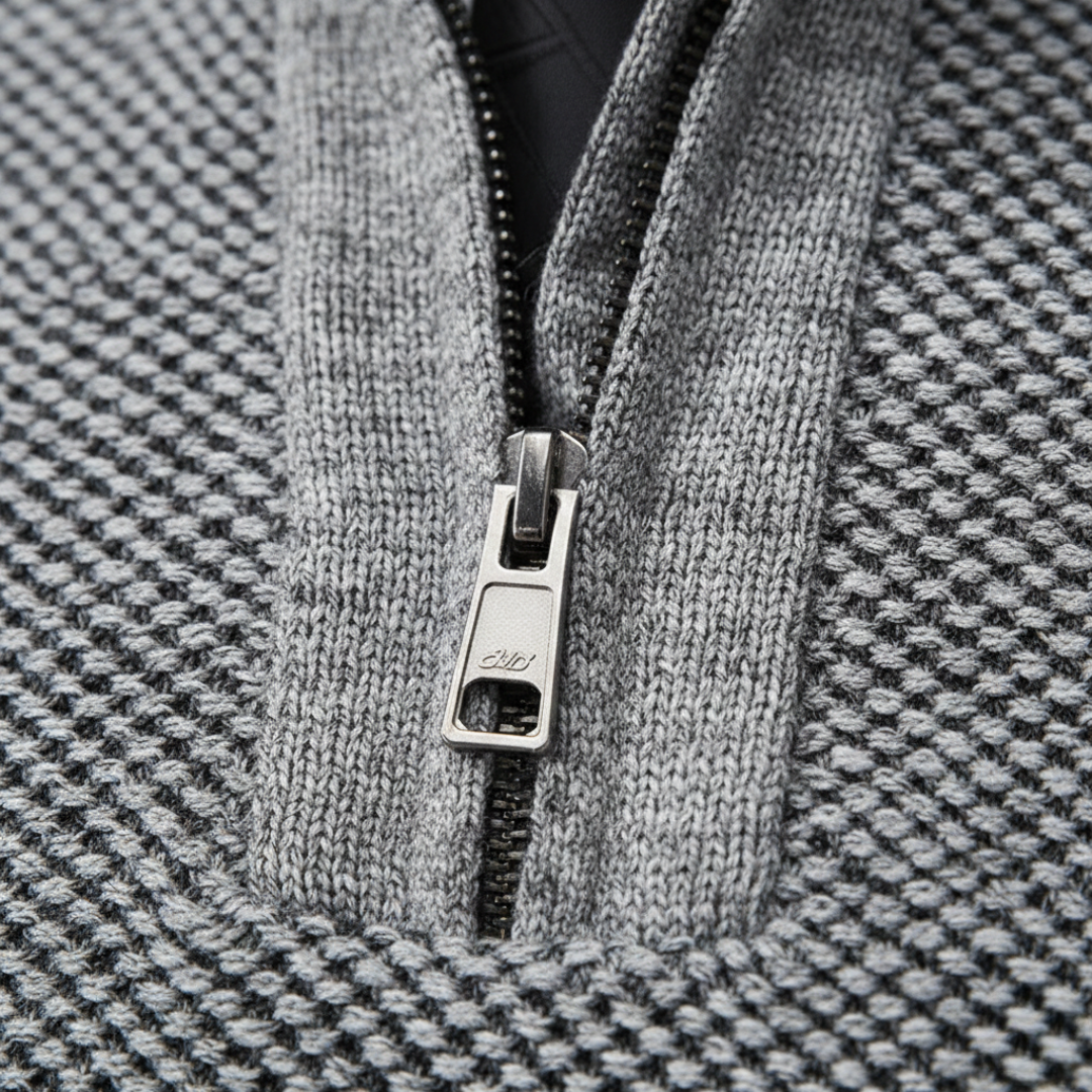 Men Quarter Zip Sweater