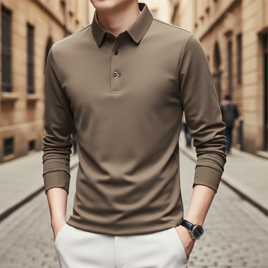 Men’s Long Sleeve Performance Polo Shirt