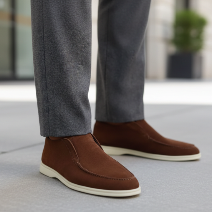 Men Orthopedic Synthetic Suede Slip-On Boots