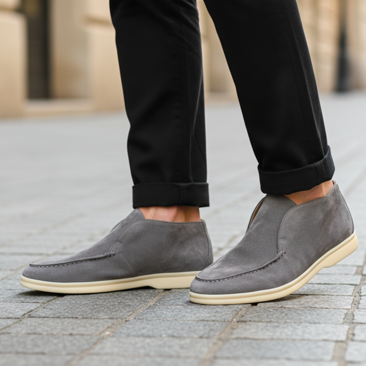 Men Orthopedic Synthetic Suede Slip-On Boots