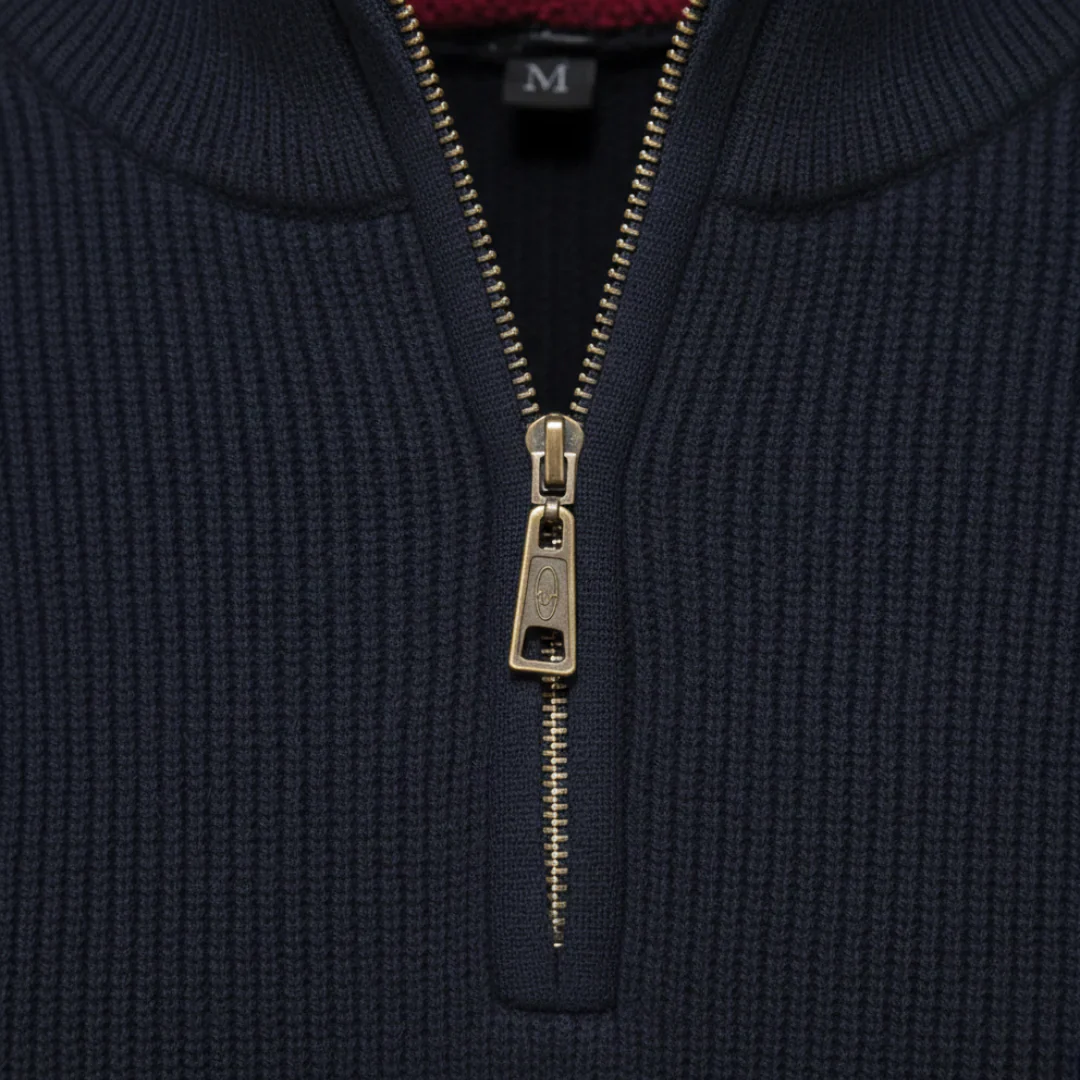 Men’s High Neck Half-Zip Sweater