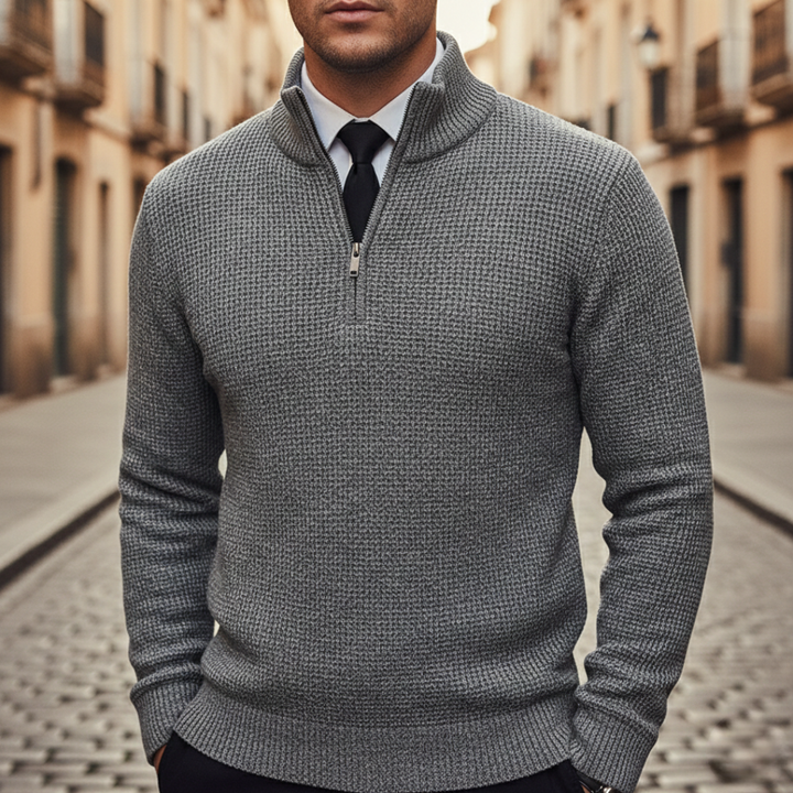 Men Quarter Zip Sweater
